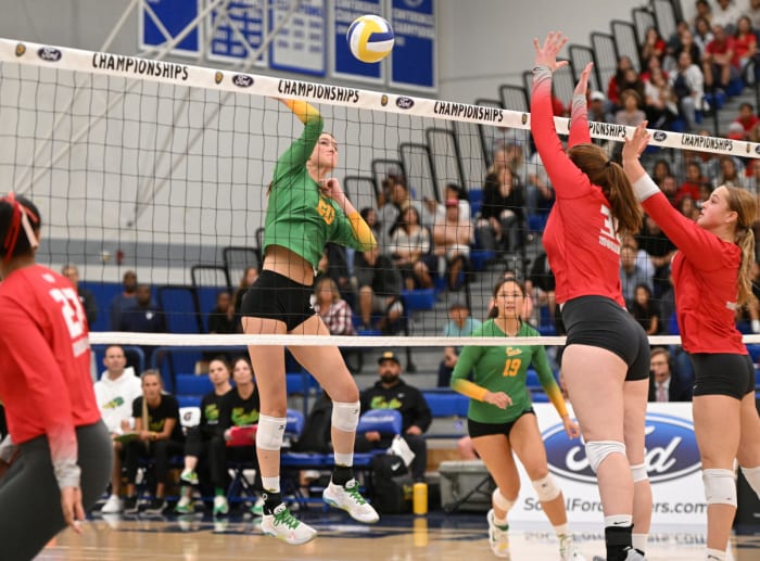Mater Dei 3, Mira Costa 0 2023 girls vball SS D1 championship by Heston Quan 11-04-2023110420230